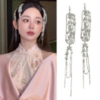 Elegant Tassels Hair Clip For Women Girls Versatile Alloy Long Tassels Hair Accessories Fashion Simple Broken Hair Clip Gifts