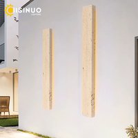 Outdoor Long Wall Light Natural Stone Garden Lighting LED Waterproof Porch Lamp for Country Villa Balcony Entrance Light Fixture