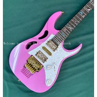 best red electric guitar, Abalone shell flower inlay, Floyd Rose, Tremolo, Lions Claw, black guard, gold hardware
