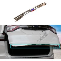 For Ford Edge 2015 2016 2017 2018 2019 Car Cover Trim Back Tail Rear Trim Bumper Trunk Bumper Molding Lamp Frame Parts Hood 1PCs