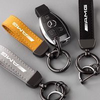 Suede Man Keyring Women Luxury Car Keychain For Mercedes Benz A B C E S ML GLK GLE GLS GLC SLK Class AMG Key Chain Accessories