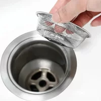Stainless Steel Drain Filter Basket Anti Hair Waste Catcher for Kitchen Sink & Bathroom Floor Drain