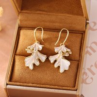 Irregular double-layer oil-drop ear hooks, high-end, fashionable, long earrings, light luxury, high-end, exquisite earrings