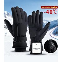 AliExpress NONE GTUBIKE Winter Warm Gloves for Outdoor Cycling Skiing Thickened Cold Resistant Glove Waterproof Touch Screen Camping Equipment