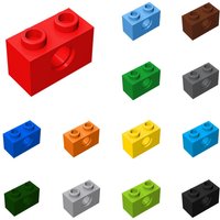 50pcs 3700 Brick 1 x 2 with Hole Bricks Collections Bulk Modular GBC Toys For Technical MOC DIY Building Blocks Compatible