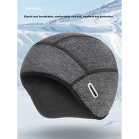 AliExpress NONE Winter Cycling Warm Cap MTB Helmet Liner Fleece Skull Hat Thermal Men Running Skiing Eyeglass Hole Windproof Headwear Cold-proof