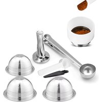 Recafimil Rusable Coffee Capsaule for Nespresso Vertuo Espresso Coffee Filter Rich Crema 150ML/230ML Pod for Delonghi Machine