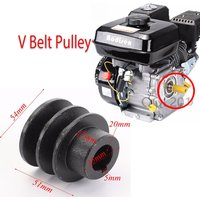 Fit 20mm Flat Shaft V Pulley Motorcycle Drive pulleys For Honda 168F 170F GX110 GX120 GX160 GX200 7HP ATV Go Kart Engine
