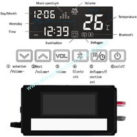 Trumsense New Black LED Screen K3015CBS-S5A Touch Panel Radio Clock Temperature Date Defog Bluetooth-compatible for LED Mirror