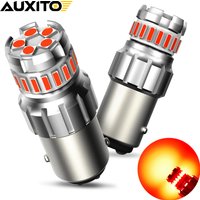 AUXITO 2Pcs 1157 2057 2357 BAY15D LED Lights Bulb Red P21/5W 7528 For Car Rear Brake Stop Tail Automotive Light Bulb 12V