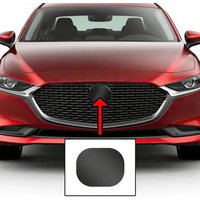 TPU Film For Mazda 3 2019-2025 Car Front on Emblem Pre Cut Dark Smoked TPU Film PPF Protection Film Anti-scratch
