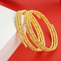 Luxury 24K 9999 Pure Gold real gold Women's Didi Ball Bracelet