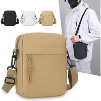 Men's and women's Single Shoulder Bag Crossbody Bags, Solid-Colored Lightweight Mobile Phone Bags for Travel Photography