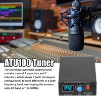 ATU-100-0A 1.8-55MHz Mini Automatic Antenna Tuner 0.91inch OLED Display Aluminum Alloy Outcase with1500MAh Battery ATU100 Tuner