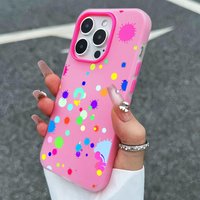 Colorful Ink Splashes Jelly Phone Case For Samsung Galaxy A37 A57 A16 A06 A55 A56 A07 A17 S25 S24FE S23 S26 Ultra S22 Plus Cover