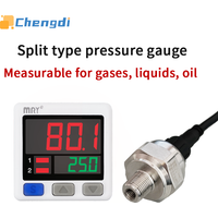 MKV Split Type Digital Pressure Switch Analog voltage/current RS485 Vacuum manometer Air Pressure Gauge Sensor 2 NPN/PNP Output