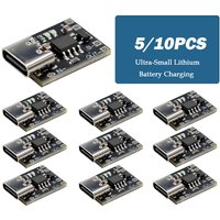 5/10pcs Ultra-Small Lithium Battery Charging Panel 1A Ternary Lithium Battery 3.7V4.2V Charger Module Type-C Protection Board