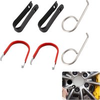 Universal 6 Pcs Wheel Bolts Caps Removal Tool, Wheel Hub Cap Removal Tool Lug Nut Cover Removal Tool Nut Caps Lug Puller Hook