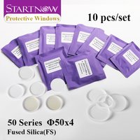 Startnow 1064nm Fiber Laser Protective Lens 50×4mm 6KW 10pcs Laser Head Window for Fiber Laser Cutting Machine Spare Parts