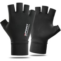 AliExpress NONE Summer Half Finger Ice Silk Gloves, UV Protection Anti-slip for Cycling Driving Fishing