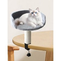 Cat Desk Bed 360 Rotating Hammock for Cat Desk Clamp Kitten Bed for Kittens Pets Animals Indoor Home Apartment Living Room