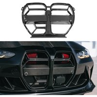 Real Dry Carbon Fiber CLS Style Glossy Black Hood Grill For BMW 2021-2024 G80 G81 M3 G82 G83 M4 Car Front Bumper Grilles