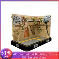 475 PCS Star Battle Temple of Heroes MOC Customize Modular Building Block Brick Kids Technology Simple DIY Boy Holiday Toy Gifts