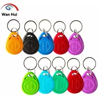 10Pcs EM4305 T5577 Blank Key Tag, RFID Key Fob, Keychain, Contactless Card, NFC Tag, ID, RFID Chip 125khz Rewritable Duplicate