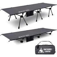 OneTigris Supranubis Camping Cot Height Adjustable Lightweight Tourist Folding Bed for Hiking Travel Truck Beach Office Nap