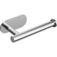 Toilet Roll Holder Self Adhesive, SUS 304 Stainless Steel Wall Mounted Toilet Paper Holder for Bathroom No Drilling