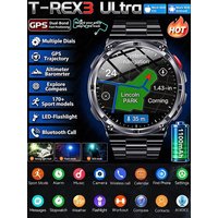 New 1100mAh Large Battery GPS Compass Outdoor Smart Watch 1.7inch AMOLED 5ATM Waterproof Bracelet Call Sport Men Fitness Watches