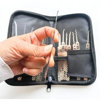 24PCS / 21PCS Ganzua Kit Lockpic Tool Maintenance Tool & Tension Hot In Euro Easy Carry Use Light Professional Locksmiths Tool
