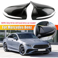 For Mercedes-Benz E GLC S C Class W205 W213 X253 W222 W238 LHD Car Sticker Rearview Side Mirror Cover Wing Cap Rear View Case