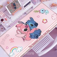 HD Printing Lovely Stitch Mouse Pad Cute Anime Large PC Desk Mat Cartoon Gaming Protector Office Laptop Non Slip Cabinet Carpet