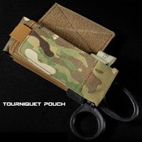 Tactical Tourniquet Pouch Holder TQ Tourniquet Case Trauma Medical Shear Pouch Elastic Tourniquet Straps Storage Bag Carrier