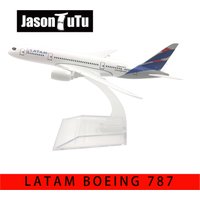JASON TUTU 1/400 Scale Diecast Metal Brazilian Airlines LATAM B787 Aircraft Model 16CM Miniature Authentic Collectible Gift