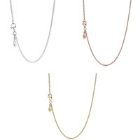 Wholesale and retail women's 925 sterling silver necklace 45/50/60CM chain buckle for men's and women's parties jewelry gifts
