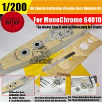 1/200 Scale IJN Yamato Battleship Metal Super Detail-up Upgrade Set for Mono Chrome A140 Model CY20017Z