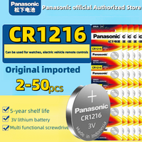 Panasonic CR1216 Button Battery 3V Lithium Battery Electronic Watch Car Remote Control Key Pedometer Brake Light Universal