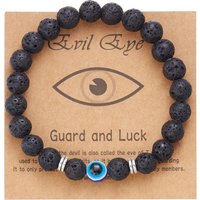 8mm Natural Stone Bracelet Lucky Turkish Evil Eye Bracelet Tiger Eye Beads Bracelets for Women Men Yoga Jewelry Pulsera Hombre