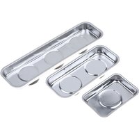 Stainless Steel Strong Magnetic Parts Storage Tray Rectangular Circular 4 Inch 6 Inch Bowl For Bolts Nuts Screws In Home Office