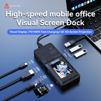 AJAZZ AKP01E Wired Desktop DIY Controller Mini Keyboard Dock with Screen Beautification Assistant