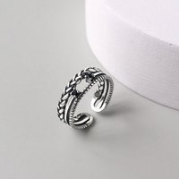 New Fashion Creative Punk Flower Rings Vintage Jewelry Gifts For Women Accessories Ring for Men Trendy Alloy Ring Silver Color