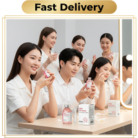 30/40ML 1/2/3sets Korean Sbect Skin Care Kit Collagen Silk Peptide Peptide Pink PDRN Glow Intensive Ampoule Hydrating Skin Care