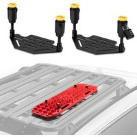 Universal Quick Release Recovery Board Mounting Bracket Kit, Adjustable 4x4 Trailer Board Mounting Bracket