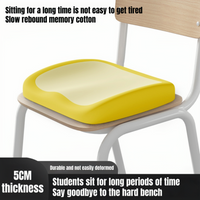 Ergonomic memory cotton cushion, viscoelastic foam cushion, washable, necessary home decoration and gift for students/cars/offic