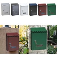 Mailbox 22x6.5x30cm Mail Locking Mail Box Home Gate Newspaper Install Screws