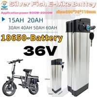36V Silver Fish High Quality Li-ion Battery for Hidden battery City Electric Bike battery 30AH 40AH 50AH motor 36V