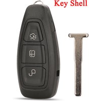 jinyuqin 3 Buttons Remote Smart Key Case for Ford Focus C-Max Mondeo Kuga Fiesta Focus Titanium FOB Keys Shell Replacement