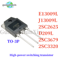 10PCS Transistor 13009 J13009 MJE13009 2SC2625 E13009L 2SC3679 2SD209 D209L 2SC3320 MJE13009L E13009 TO-3P,nuevo y original